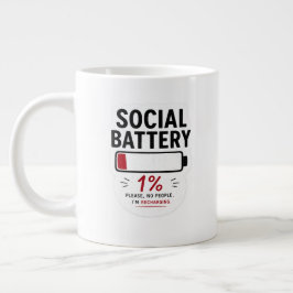 De Café Gigante Taza Especialidad Batería Social Baja | Introverti