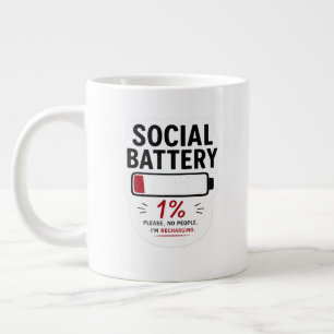 De Café Gigante Taza Especialidad Batería Social Baja   Introverti