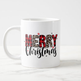 De Café Gigante Taza Especializada Estampado Animal a Cuadros