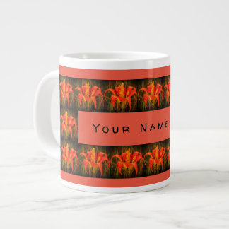 De Café Gigante Taza Especializada Personalizada "Pine Lily"