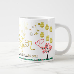 De Café Gigante Taza Feliz Navidad y Año Nuevo