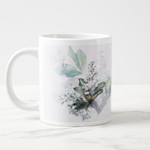 De Café Gigante Taza floral delicada con hermosa cita