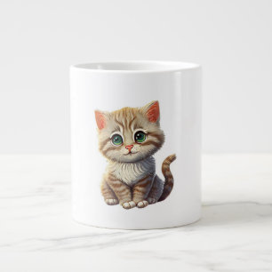 De Café Gigante Taza Gatito Malvado 