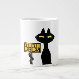 De Café Gigante Taza "Gato Negro Divertido " Mal Boogie - BlaBla"