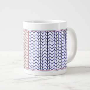 De Café Gigante Taza Grande Blanca AMERICAN KNIT