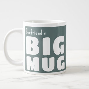 De Café Gigante Taza Grande Nombre Personalizado Gris C13 Novedad