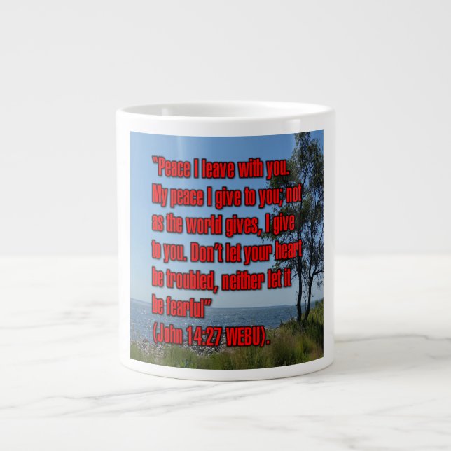 De Café Gigante Taza John 14:27 WEBU (Frente)
