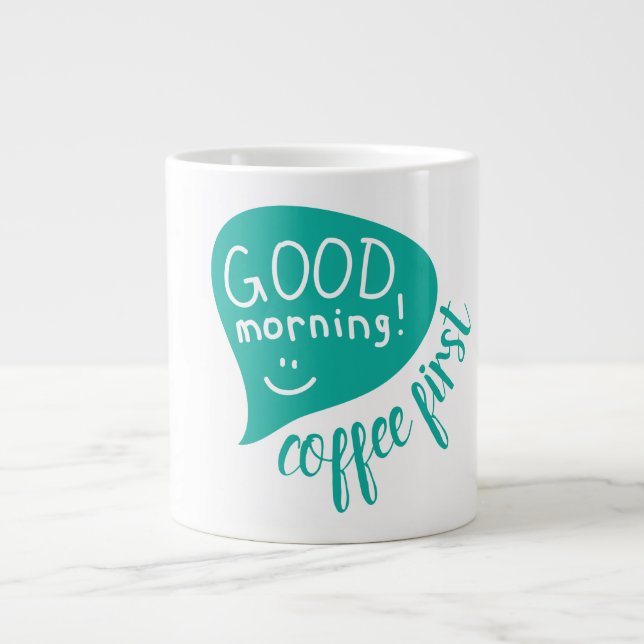 De Café Gigante Taza Jumbo (Frente)