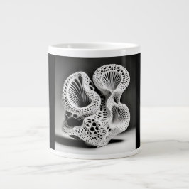 De Café Gigante Taza Jumbo, 20oz, (Coral Shell-4)