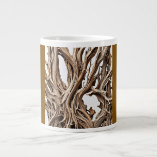 De Café Gigante Taza Jumbo, 20oz (Madera flotante-3)
