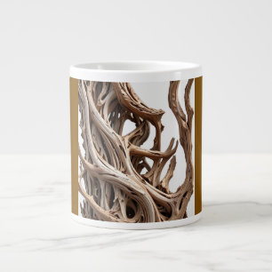 De Café Gigante Taza Jumbo, 20oz (Madera flotante-5)