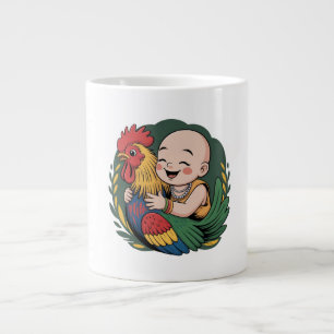 De Café Gigante Taza Jumbo   Chloe Baby Abraza El Rooster
