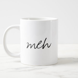 De Café Gigante Taza Jumbo Divertida Manuscrita Meh