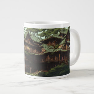 De Café Gigante Taza Jumbo fantasy house forest