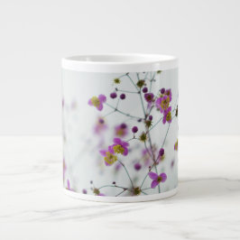 De Café Gigante Taza Jumbo Floral Botánica Morada Delicada