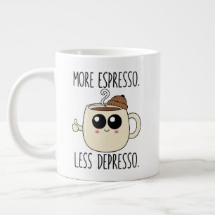 De Café Gigante Taza Jumbo - Más Espresso. Menos Depresión.