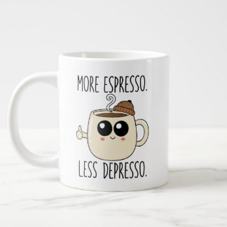 De Café Gigante Taza Jumbo - Más Espresso. Menos Depresión.