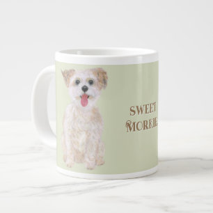 De Café Gigante Taza Jumbo Morkie Personalizada