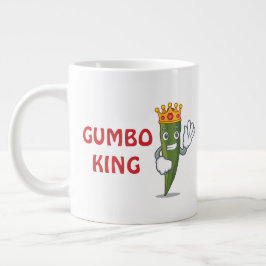 De Café Gigante Taza Jumbo "Rey del Gumbo"