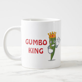 De Café Gigante Taza Jumbo "Rey del Gumbo"