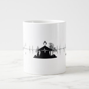 De Café Gigante Taza Jumbo Única Natividad Latido