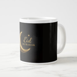 De Café Gigante Taza Luxury Gold Crescent Eid Mubarak – Isla Moder