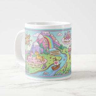 De Café Gigante Taza Mapa Mágico del Mundo para Niños con Nombre P