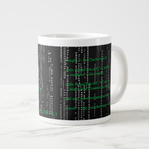 De Café Gigante Taza matrix hacker phyton programmer 1