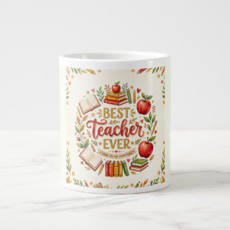 De Café Gigante Taza Mejor Profesor del Mundo Manzana Libro Regalo