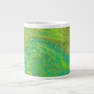 De Café Gigante Taza para bebida abstracta verde única Vegabond Dr