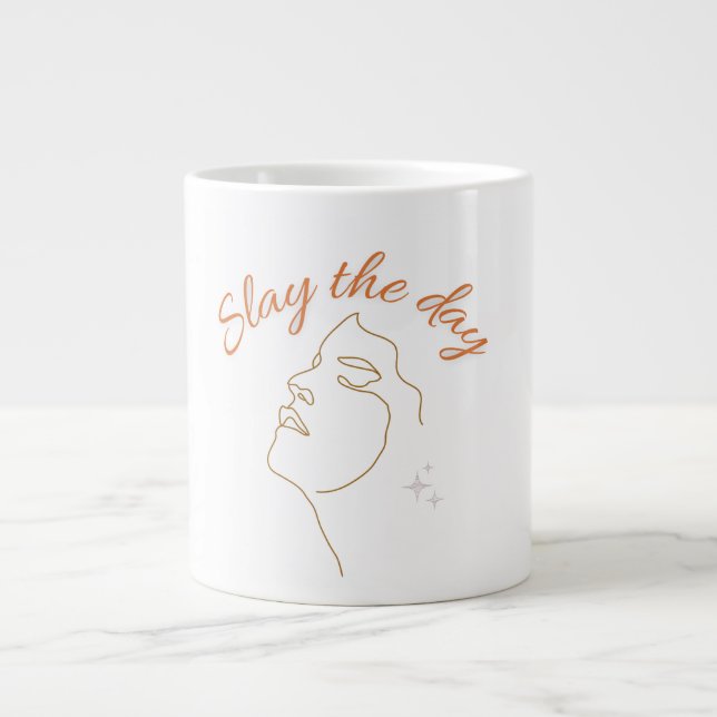 De Café Gigante Taza para conquistar el día (Frente)
