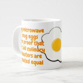 De Café Gigante Taza para Huevos en Microondas con Frase Divertida