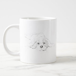 De Café Gigante Taza para mascotas Cavalier King Charles Spaniel