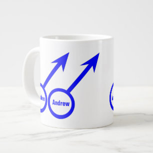 De Café Gigante Taza personalizable para amantes gays