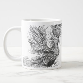 De Café Gigante Taza Personalizada del Fénix Mitológico