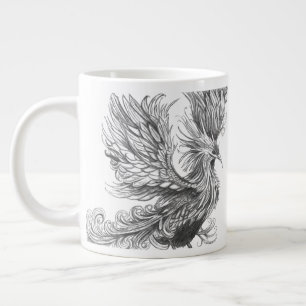 De Café Gigante Taza Personalizada del Fénix Mitológico 