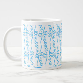 De Café Gigante Taza Remolinos Azules