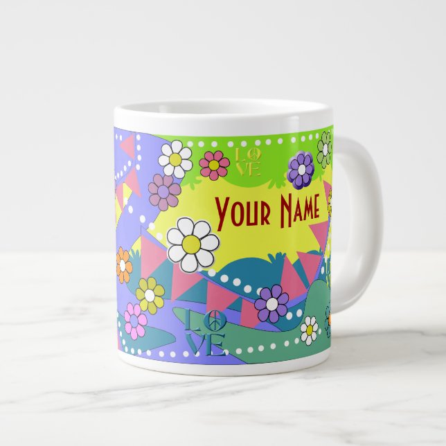De Café Gigante Taza retra enorme (Derecha)