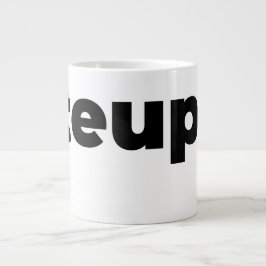 De Café Gigante Taza Steups - Negra