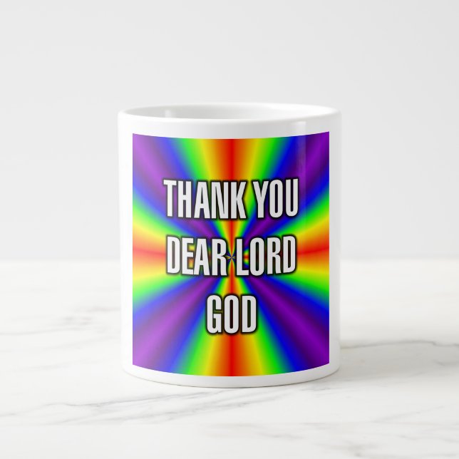 De Café Gigante Taza TÚ DIOS SEÑOR QUERIDO (Frente)