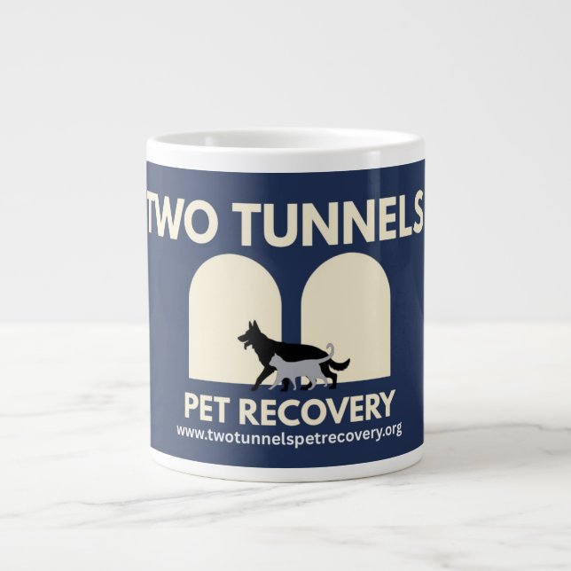De Café Gigante Taza Two Tunnels  (Frente)