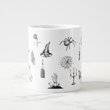 Taza Vintage Gótica Oculta