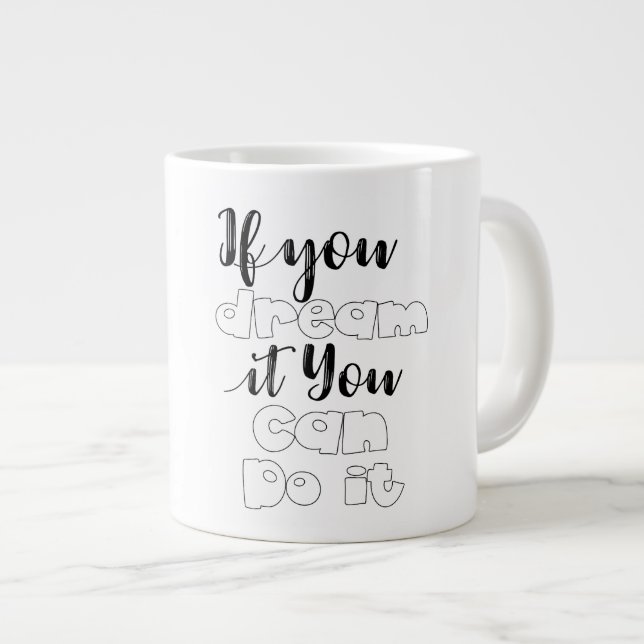 De Café Gigante Taza You Can (Derecha)