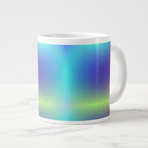 De Café Gigante Una taza blanca con un diseño vibrante y degradado