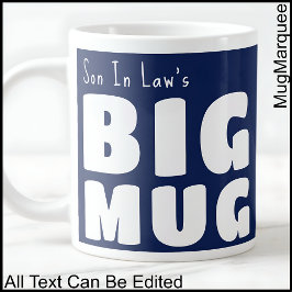 De Café Gigante Yerno Taza Grande Azul Marino C41 Novedad Divertid