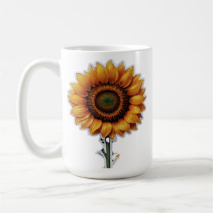 De Café Girasol   Taza blanca clásica