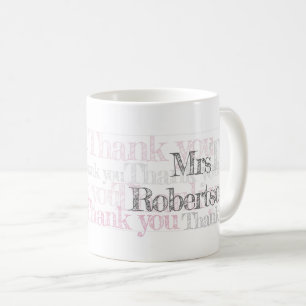 De Café Gracias profesor taza personalizada