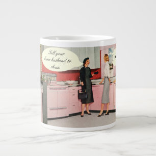 De Café Grande 20 onzas retra divertida. Taza por RoseWrites