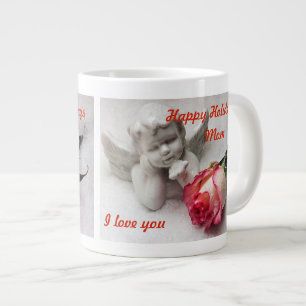 De Café Grande Buenas fiestas taza del ángel