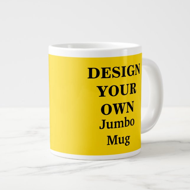 De Café Grande Diseñar tu propia taza Jumbo - Amarillo brillante (Derecha)